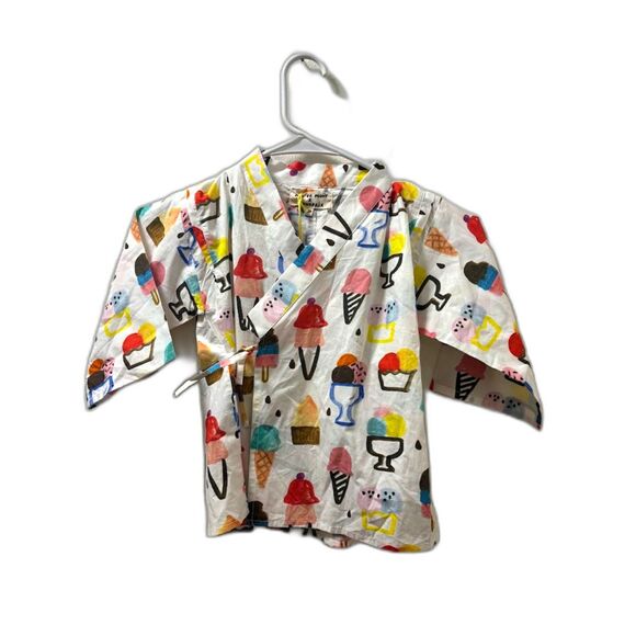 Monoprix Iris de Mouy Dress Toddler size 2/3 Rainbow ice Cream Novelty Dopamine - Picture 1 of 4